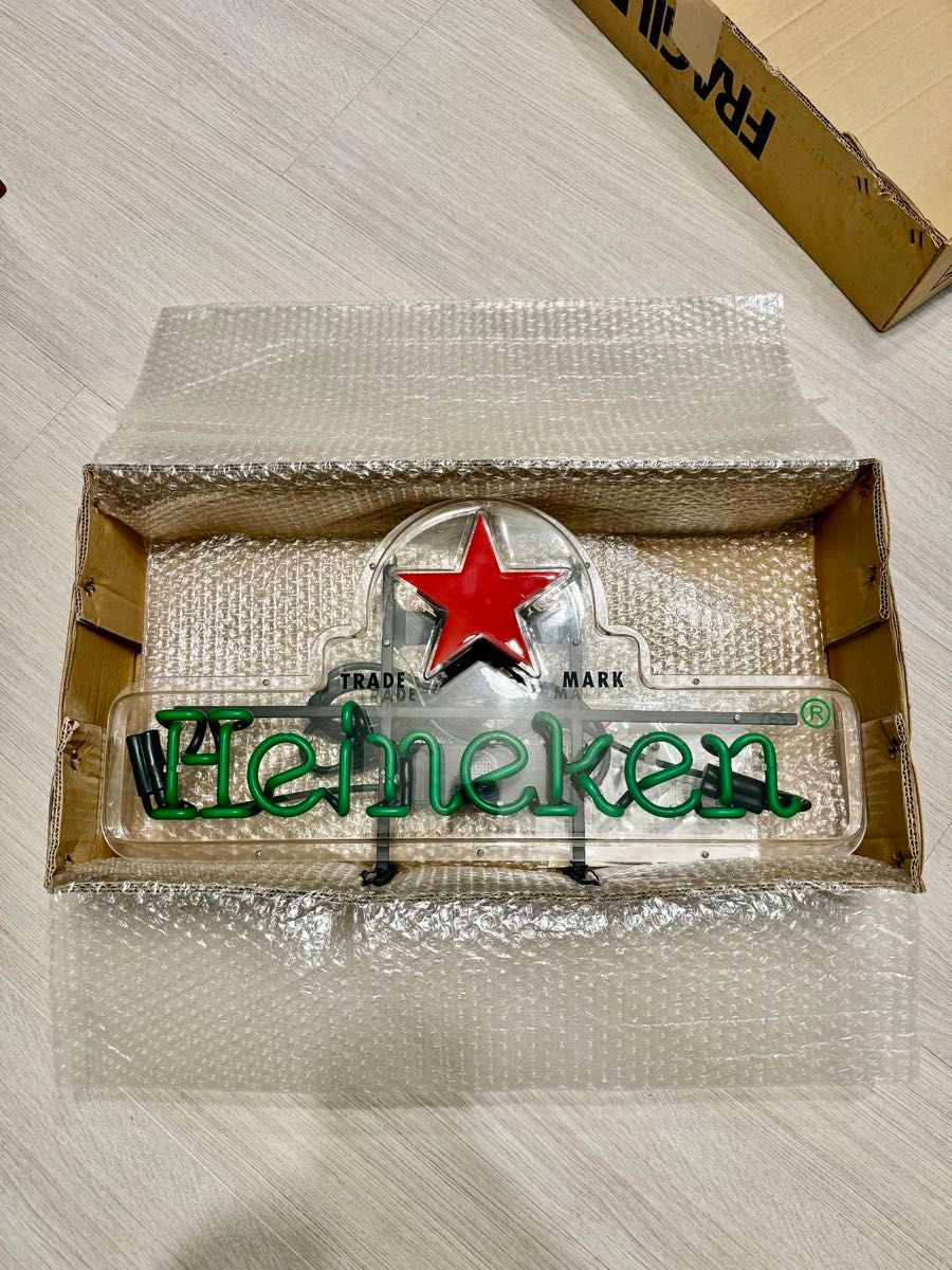 ハイネケン ライト看板 Heineken ネオン ライト ネオン看板 電飾 電飾