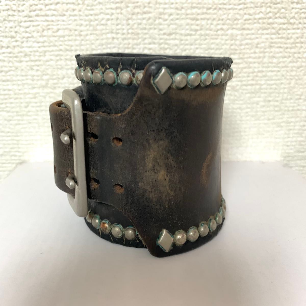 ウルフズヘッド 70mm スタッズブレス WOLF'S HEAD ブラック