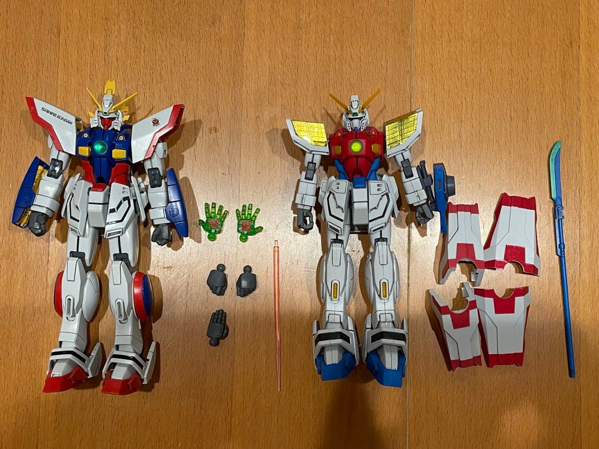 MG シャイニングガンダム 旧HG 1/100 ライジングガンダム 2体セット