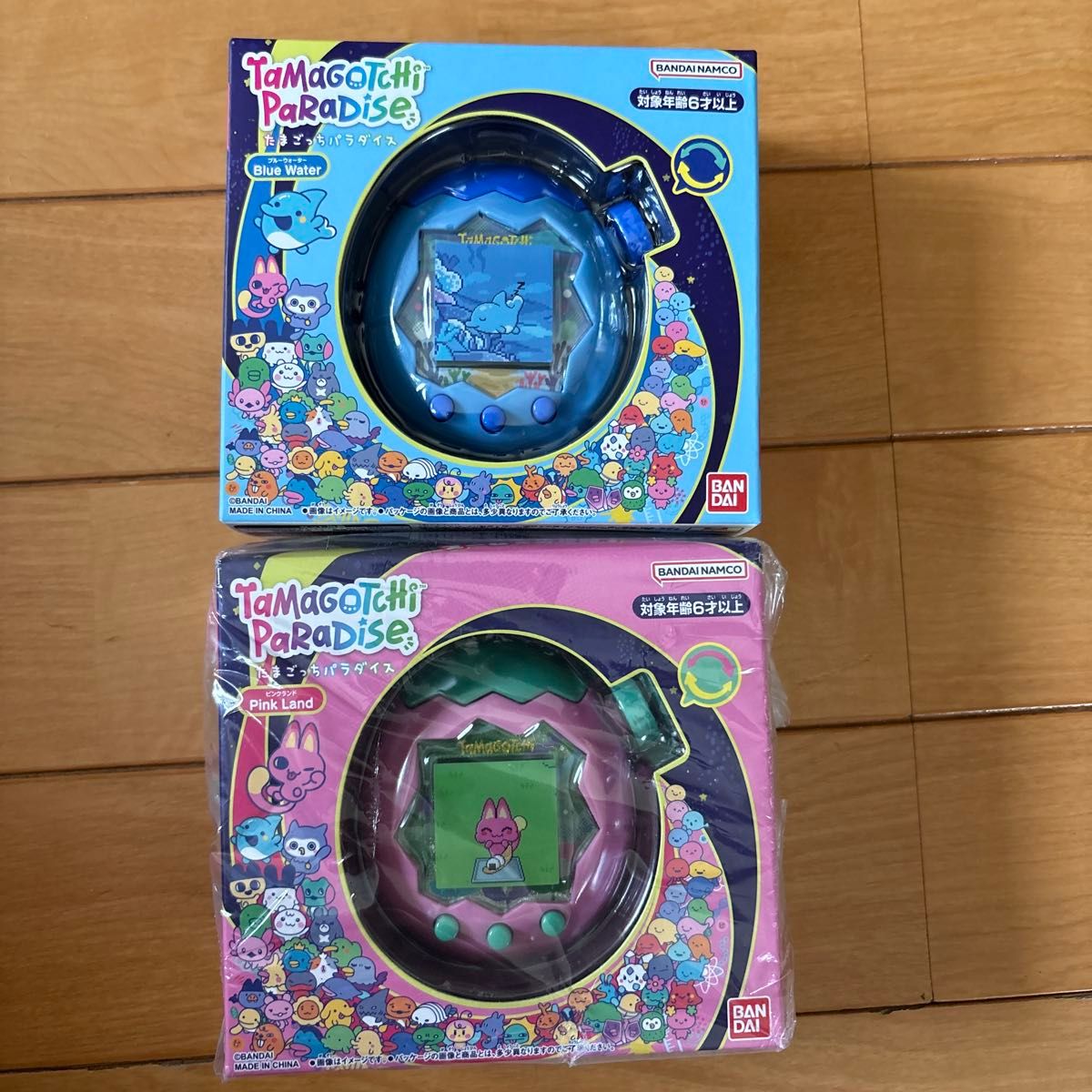 新品未開封 たまごっちパラダイス ブルーウォーター ピンクランド 計2