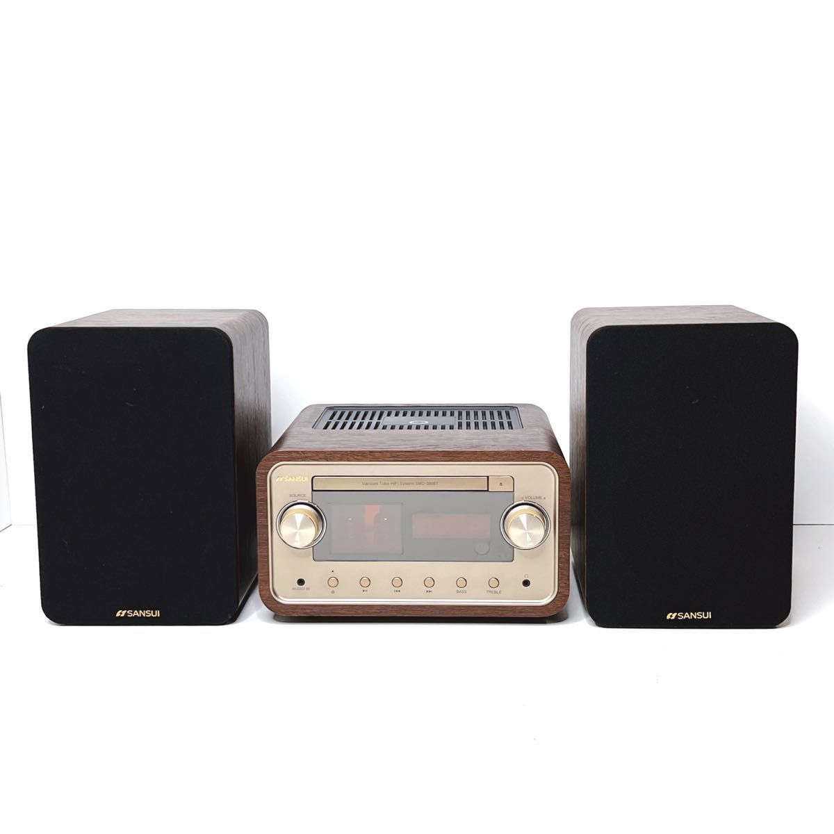 極美品】SANSUI 真空管ハイブリッドアンプ搭載ステレオ SMC-300BT