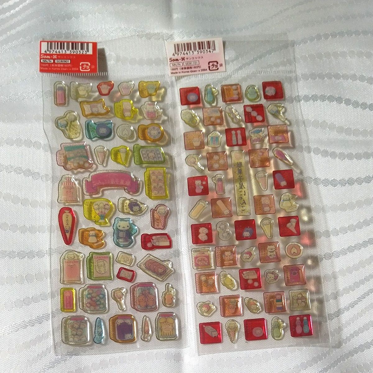 にゃんにゃんにゃんこ 駄菓子屋にゃんこ 01 ＆03クリアドロップ シール
