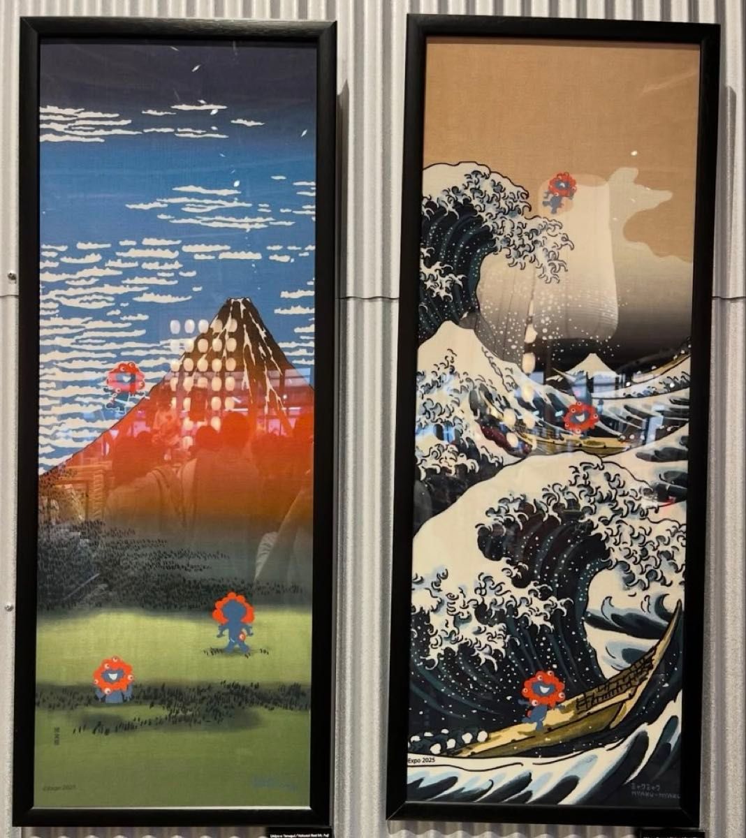 新品 大阪万博限定 ミャクミャク 葛飾北斎 手ぬぐい 2種セット 浮世絵