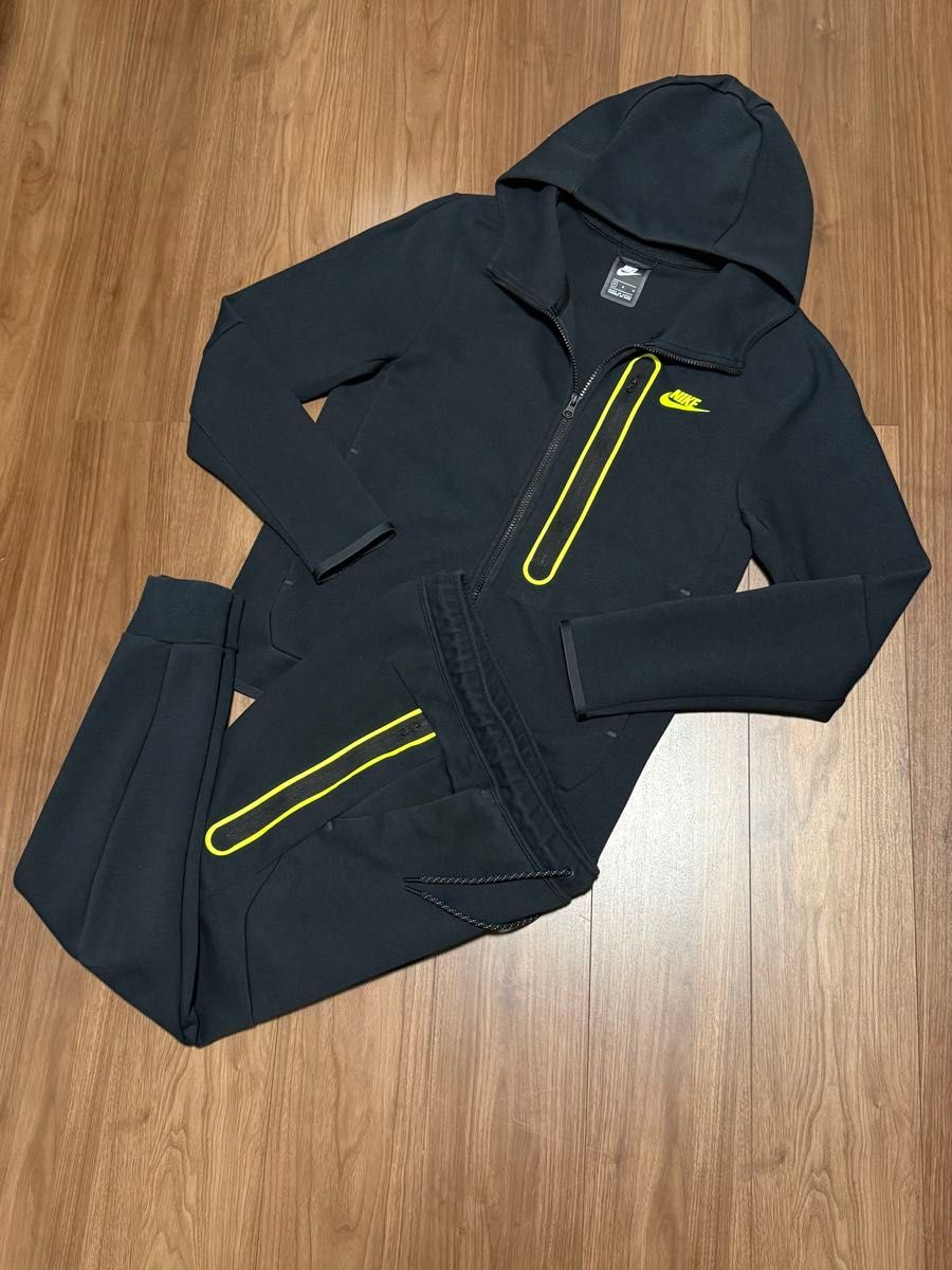 メンズM/S ボルト テックフリース セットアップ ブラック NIKE 廃盤