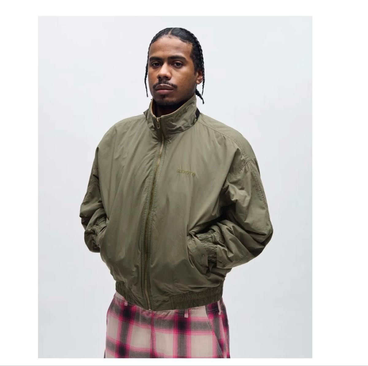 25ss supreme Leather Collar Utility Jacket L 黒 シュプリーム