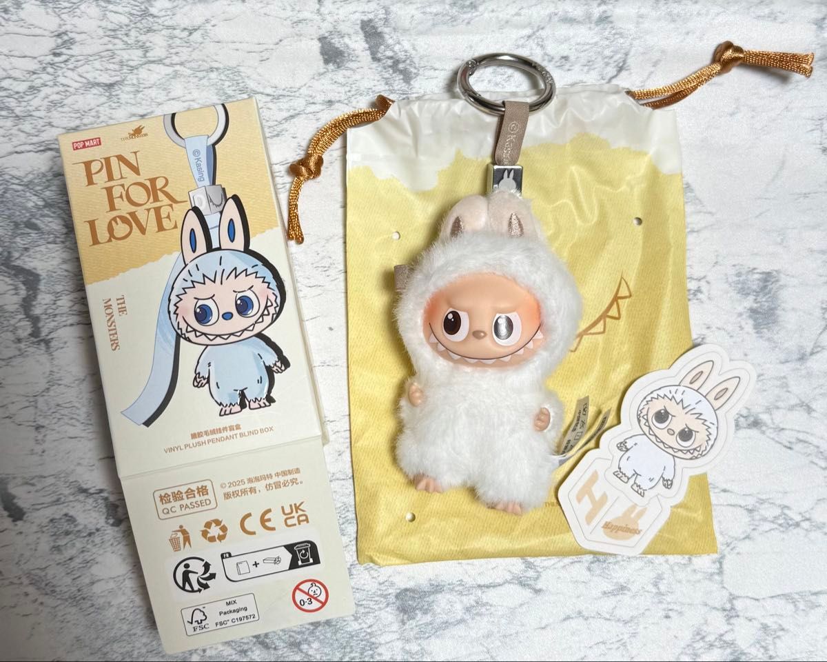 ラブブ LABUBU THE MONSTERS PIN FOR LOVE アルファベット H