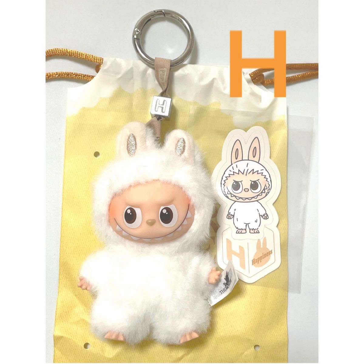 ポップマート ラブブ MONSTER PIN FOR LOVE イニシャル H 正規品