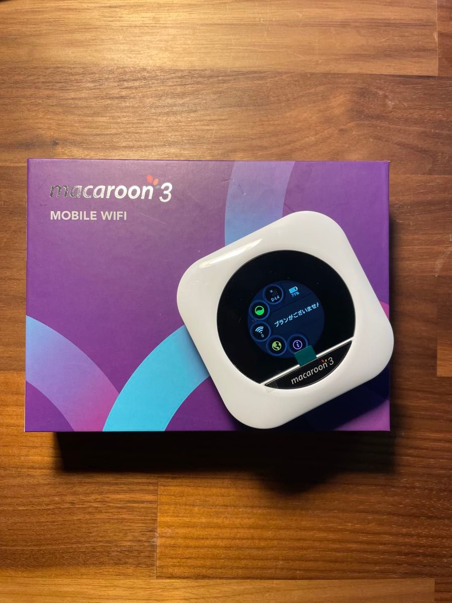 Macaroon 3(M3B) SIMフリー クラウドWiFiルーター 付属品完備 即発送①