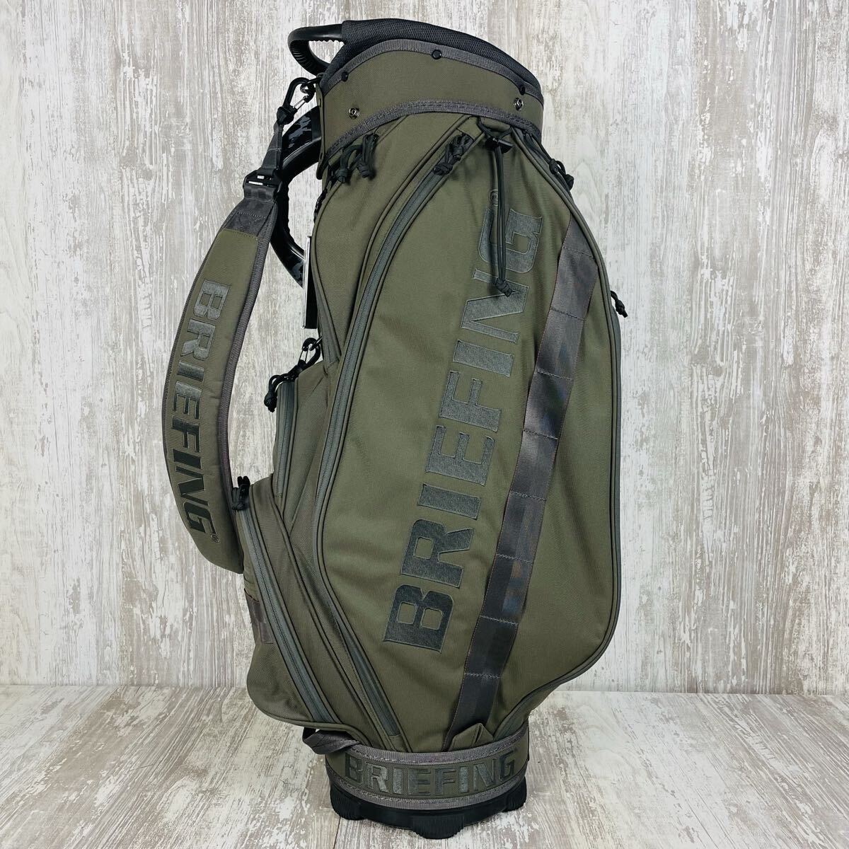 極美品】BRIEFING ブリーフィング CR-5 キャディバッグ RANGER GREEN
