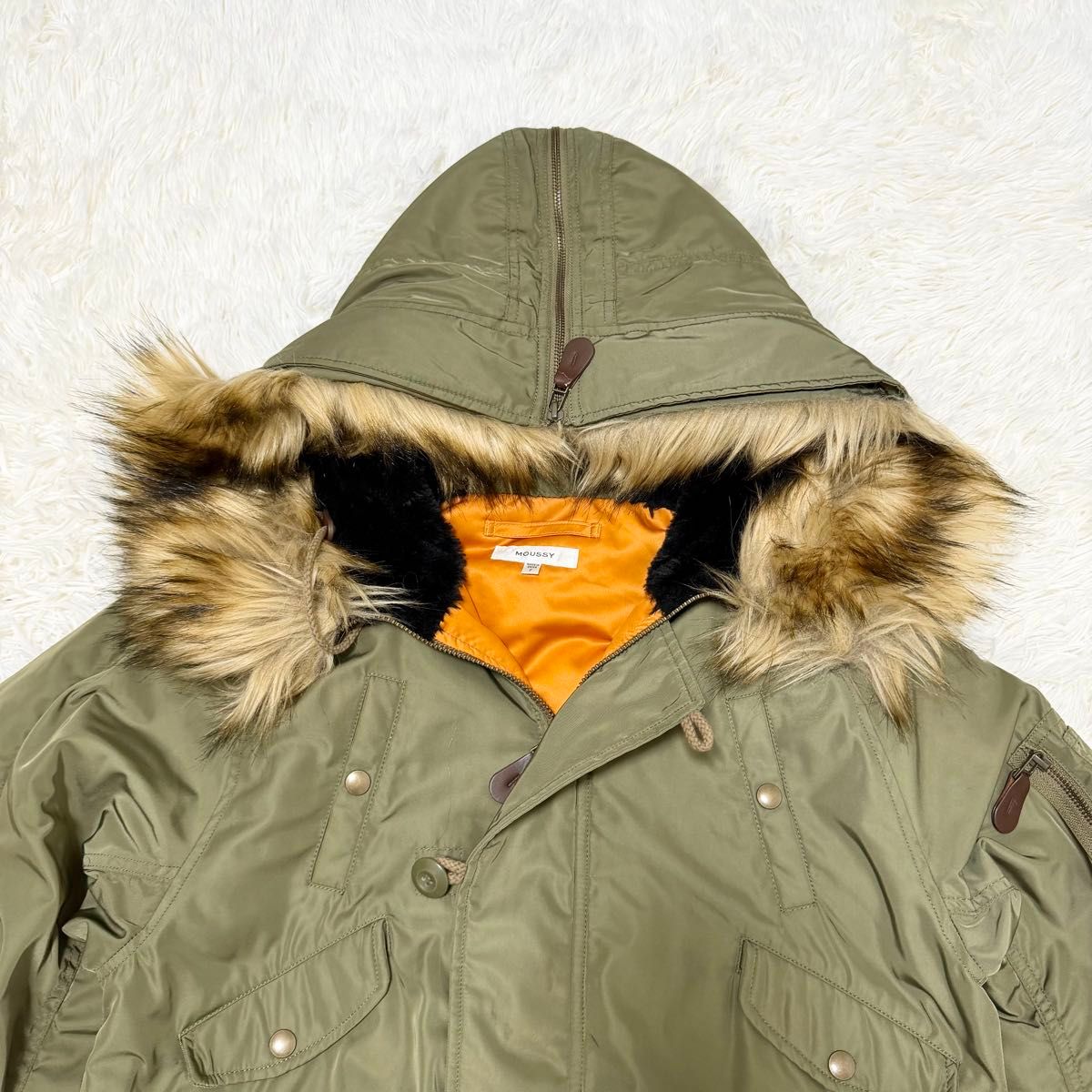 MOUSSY N-2B フライトジャケット Y2K archive カーキ ミリタリー N2B