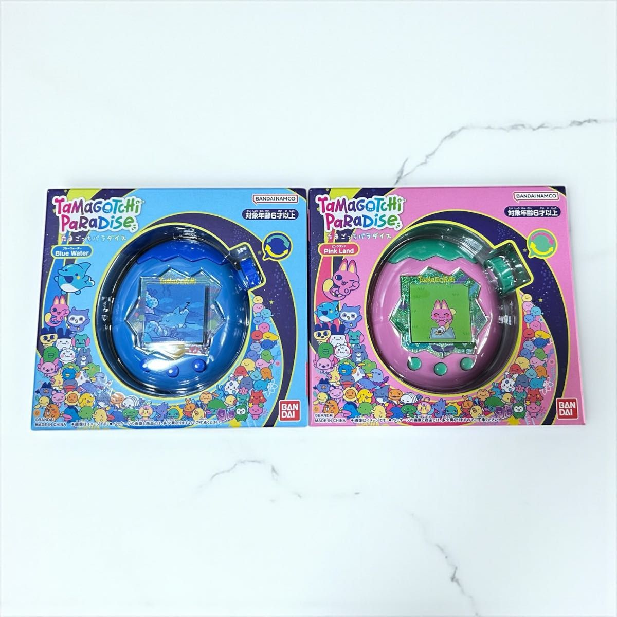 たまごっちパラダイス Blue Water & Pink Land 2種セット Tamagotchi