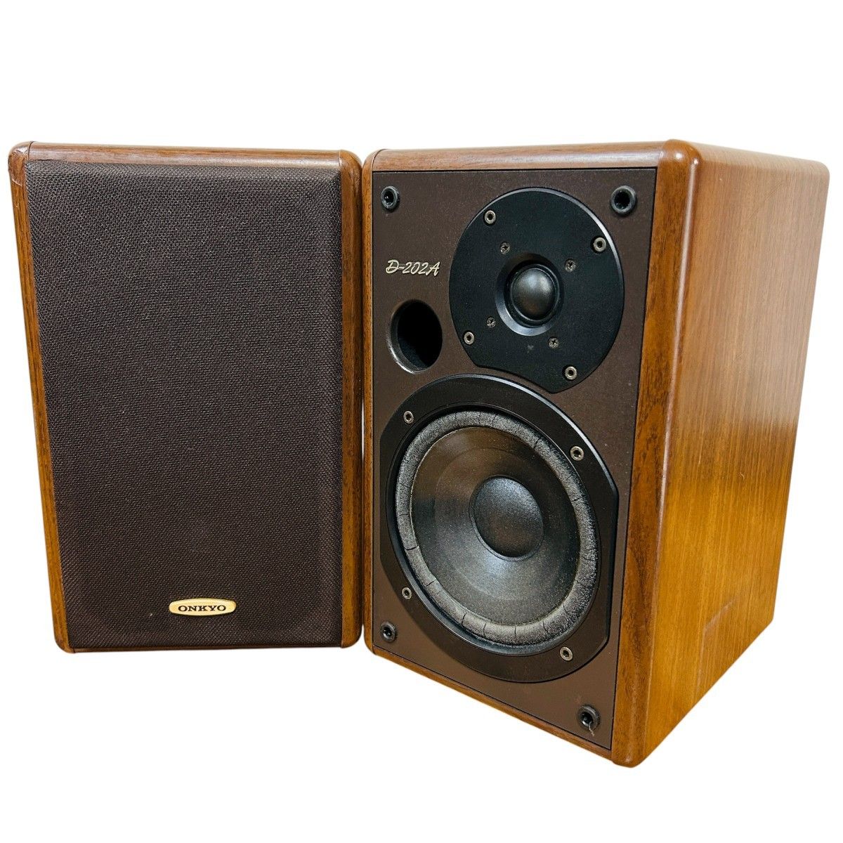 ONKYO オンキョー 2ウェイ・スピーカーシステム D-302E ペア 動作OK