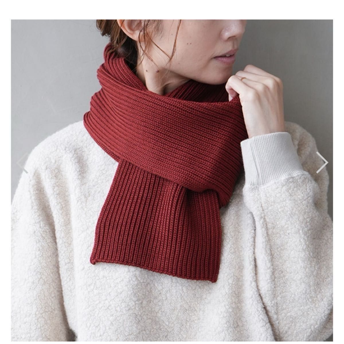 完売品 BATONER(バトナー) / SOLID WOOL MUFFLER(ソリッドウール