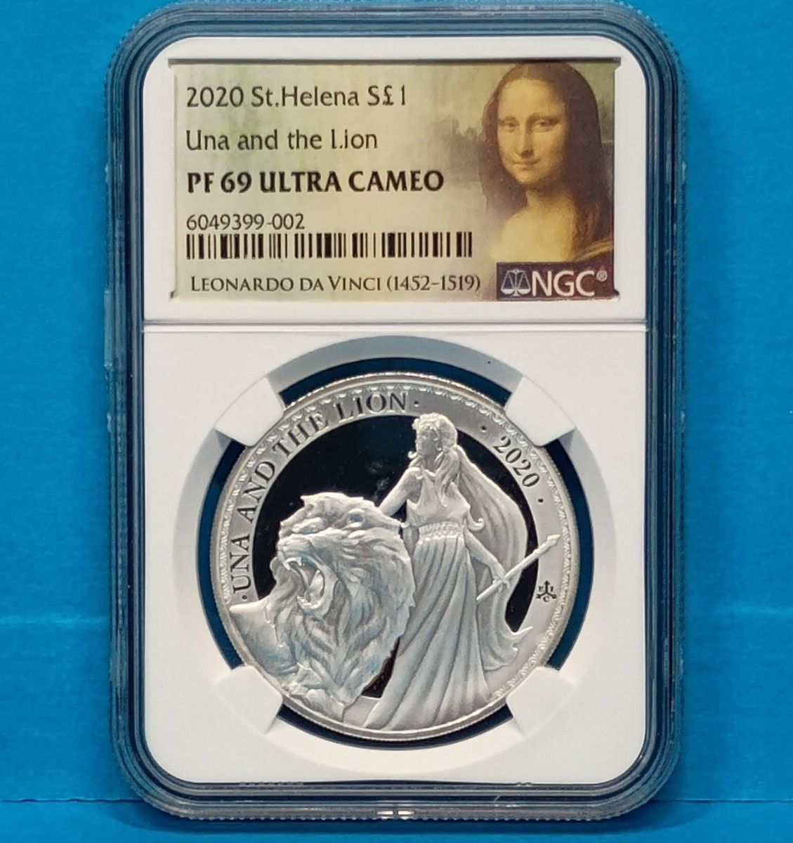 2020 セントヘレナ ウナとライオン 1ポンド プルーフ銀貨 NGC PF69UC