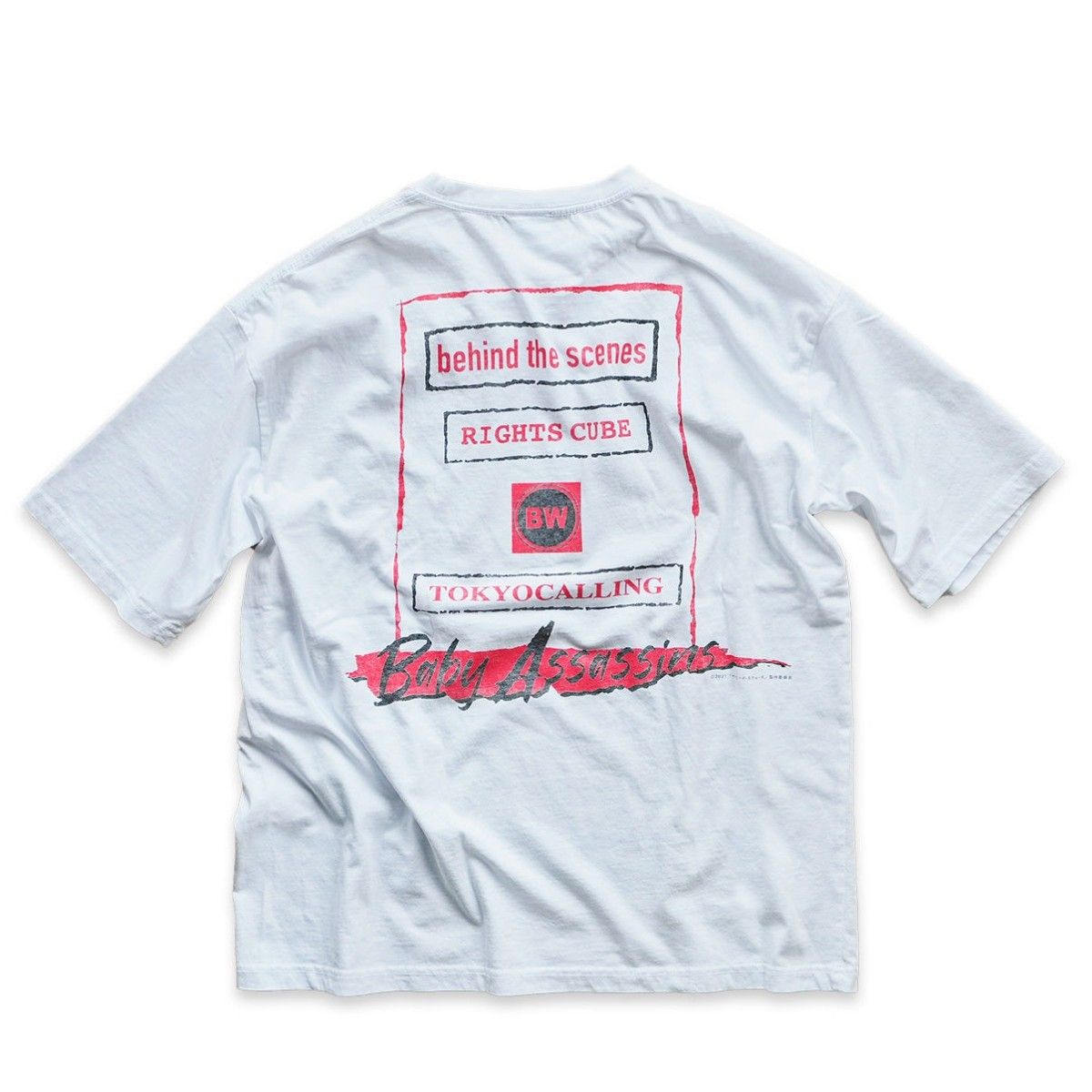 ベイビーわるきゅーれ x behind the scene コラボTシャツ 01 ベビわる