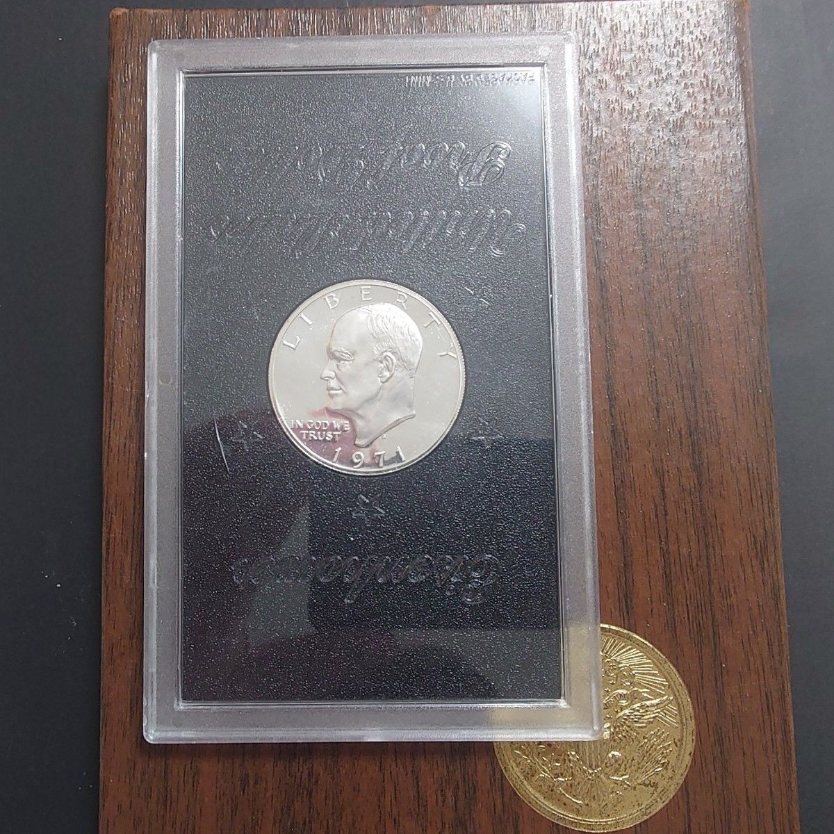 1971年 アメリカ銀貨 1ドル アイゼンハワー アポロ11号通常図柄銀貨