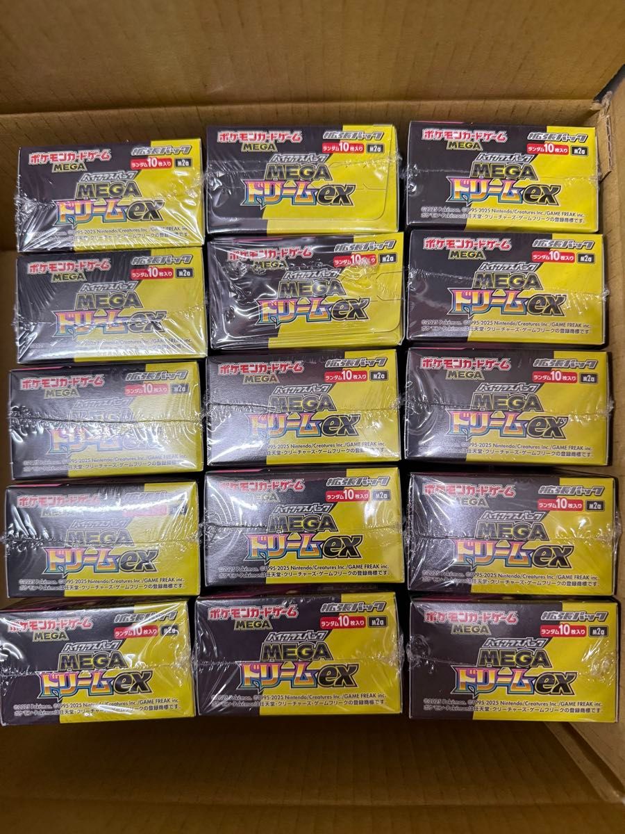 ポケモンカードゲーム MEGAドリームex 15box シュリンク付 メガ