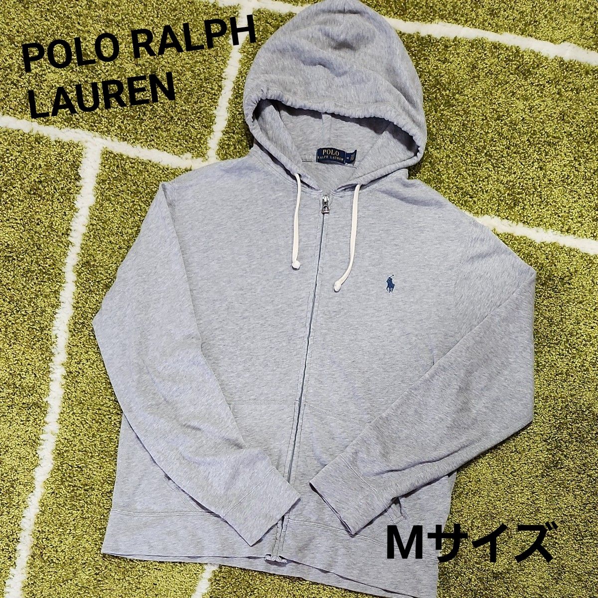 POLO RALPH LAUREN ラルフローレン ジップアップパーカー グレー M