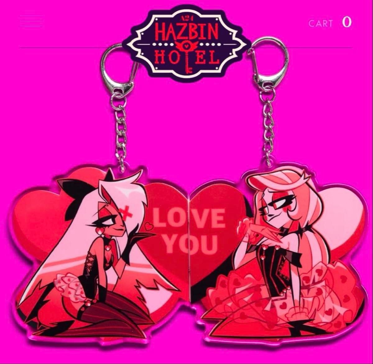 ハズビンホテル HAZBIN HOTEL キーチェーン バレンタイン チャーリー