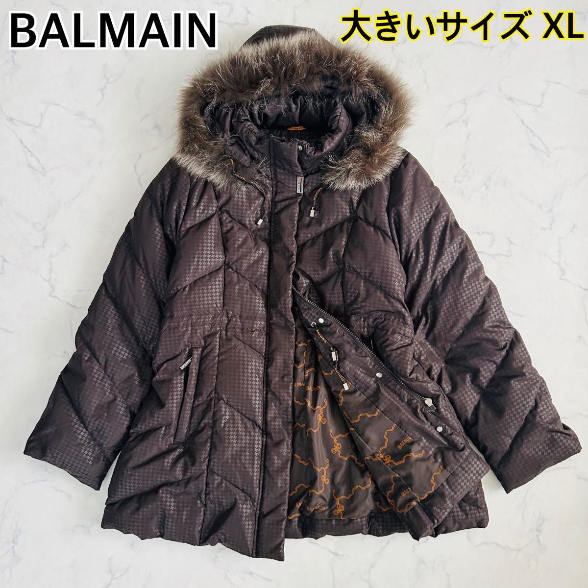 美品 大きいサイズXL】 BALMAIN バルマン ダウンジャケット コート
