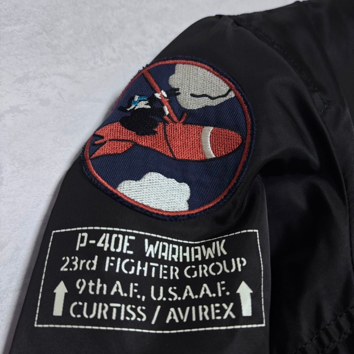 AVIREX 74th FIGHTER フライトジャケット リバーシブル フライング