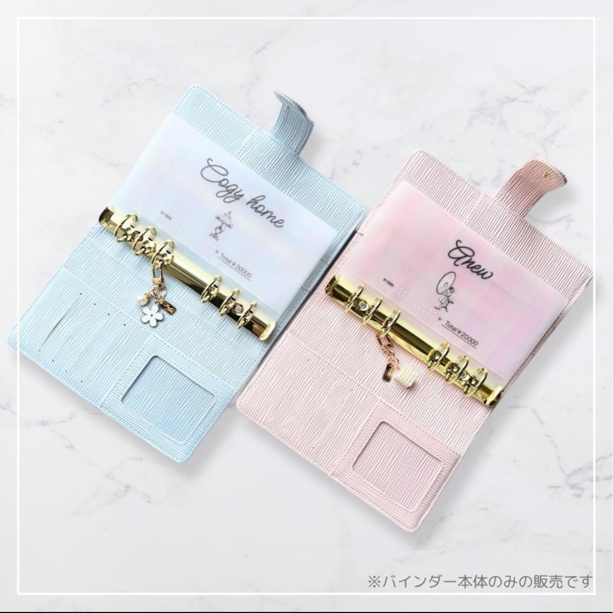A6 バインダー貯金 家計管理 saving エピレザー バインダー システム