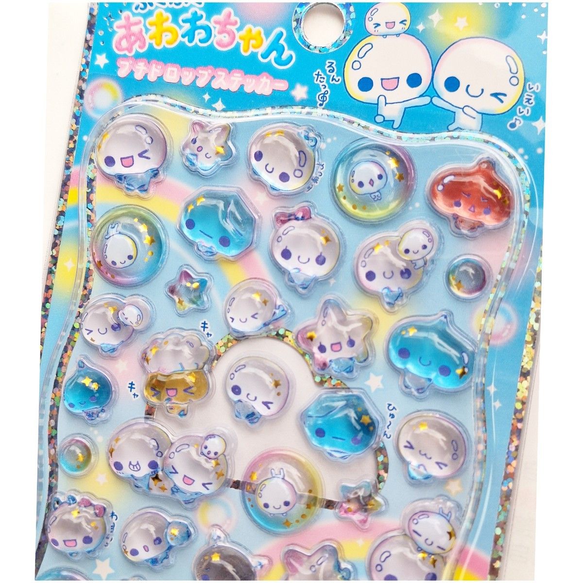 ぷくぷく あわわちゃん プチドロップステッカー 国内正規品 うるちゅる