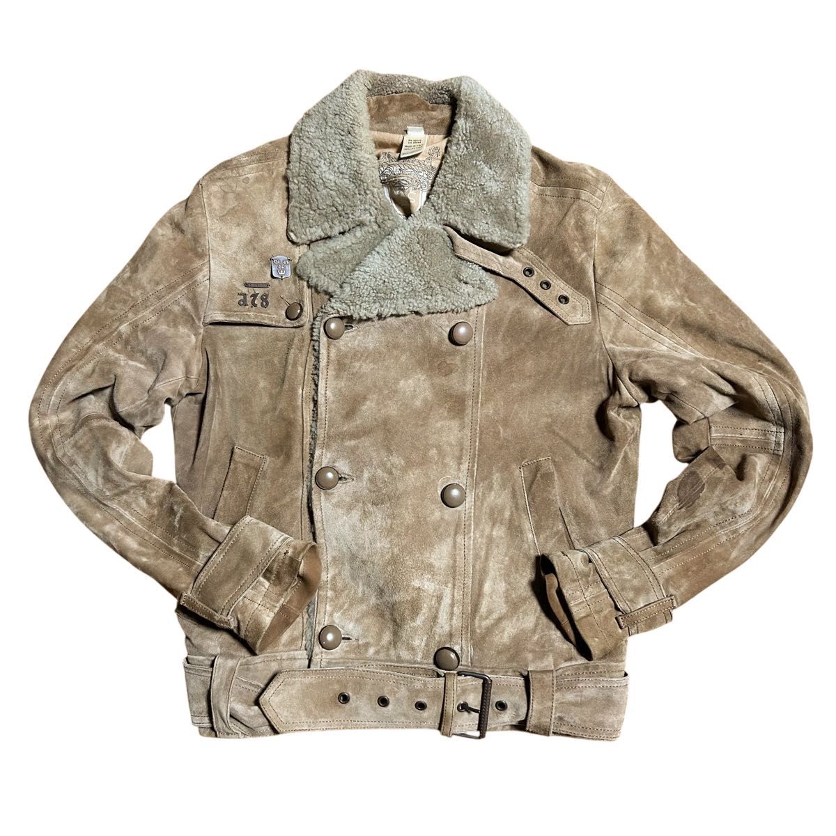 定番 ディーゼル DIESEL ムートン ジャケット ベルト メンズ Mサイズ