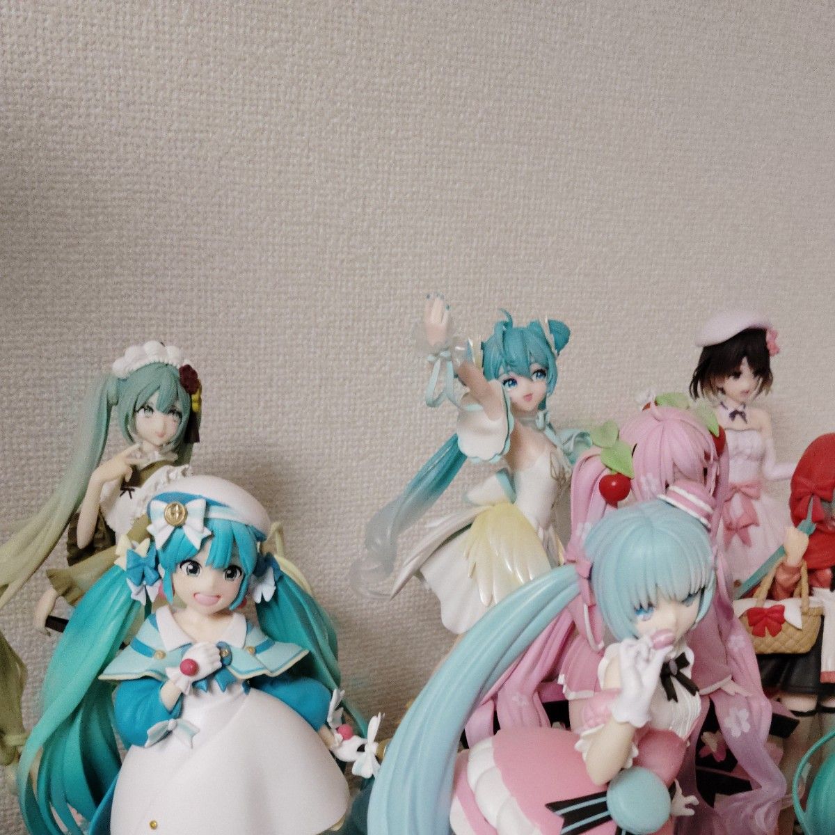 プライズフィギュアセット 12体 初音ミク 赤ずきん チャイナ 抹茶