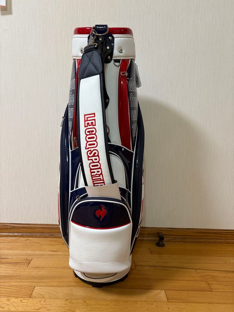 美品】ルコックスポルティフ キャディバッグ9 5型 トリコロールカラー