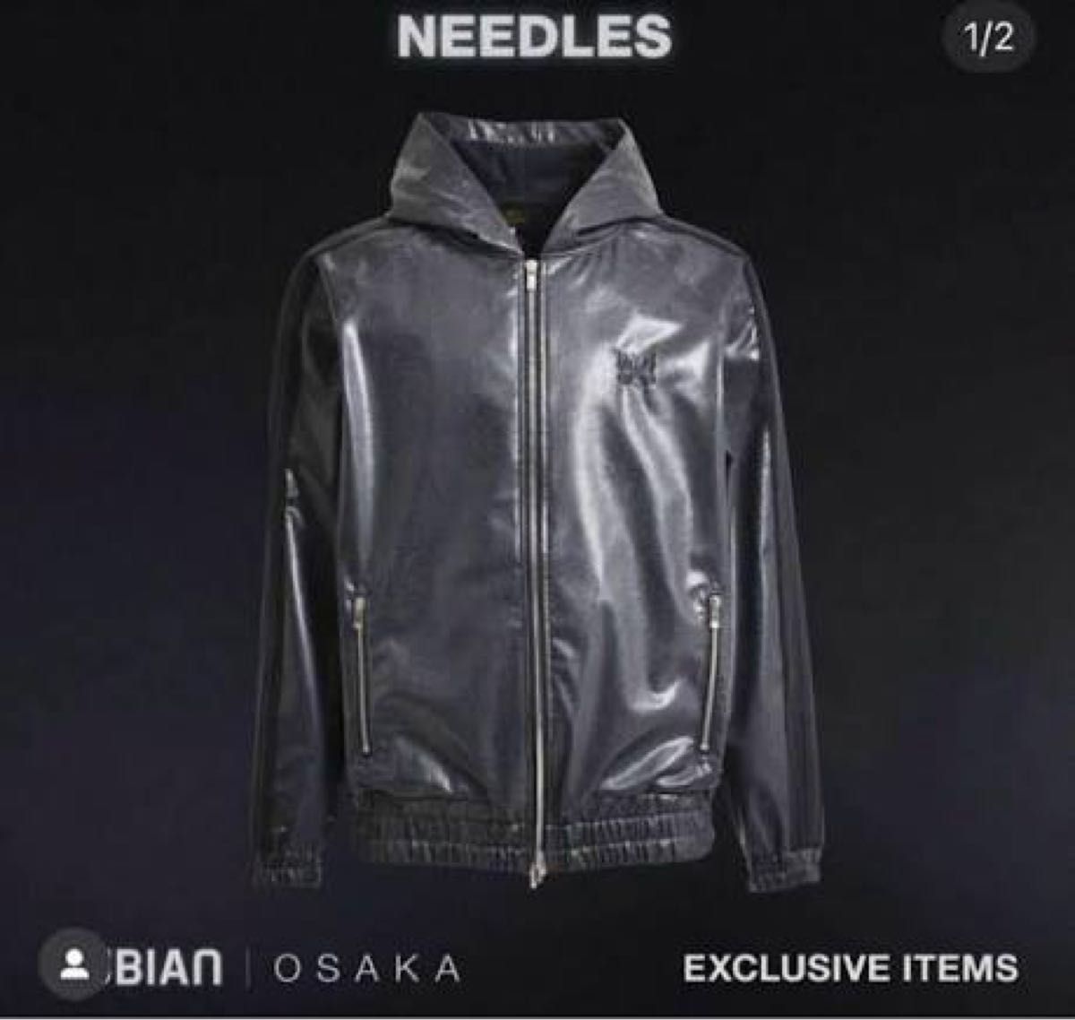 needles nubian 別注 トラックフーディ レザー BADHOP XL｜Yahoo