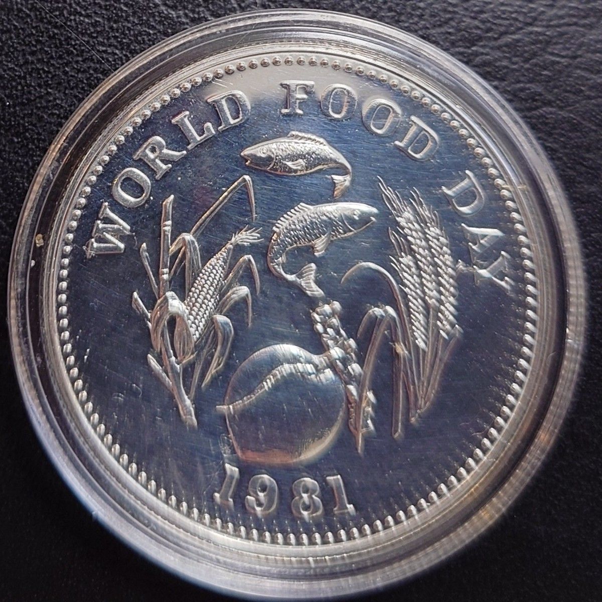 1981年 フィリピン銀貨 25ペソ FAO世界食料デー記念銀貨 フランクリン