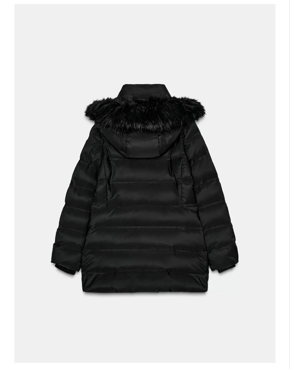 ZARA 撥水ウィンドブレーカーフード付きダウンジャケット｜Yahoo