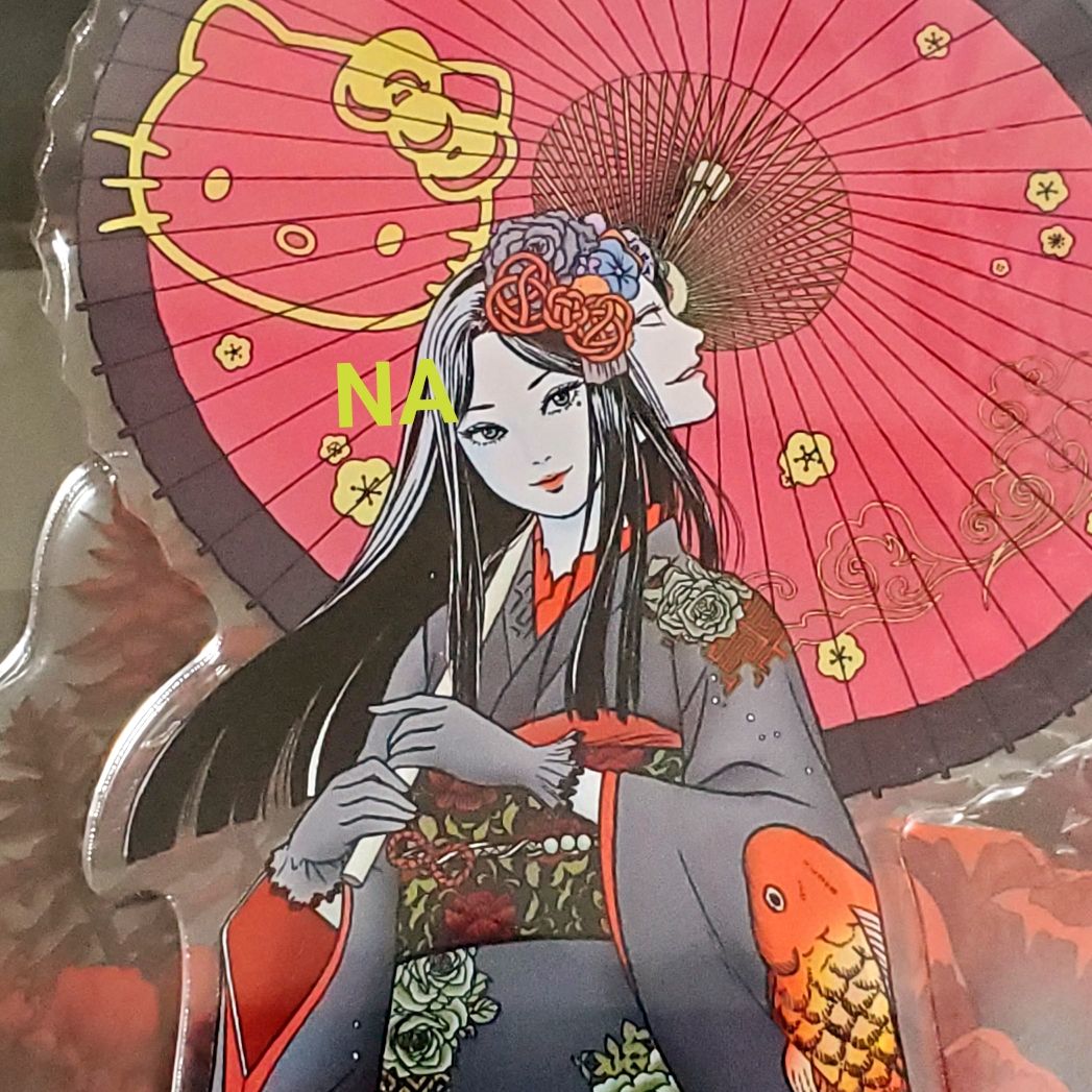 伊藤潤二×サンリオキャラクターズ 着物富江 背景付きアクリルスタンド