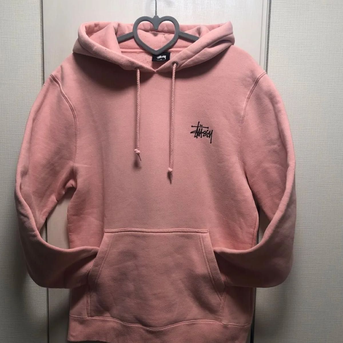 STUSSY ステューシー パーカー フーディー ピンク ロゴ｜Yahoo!フリマ
