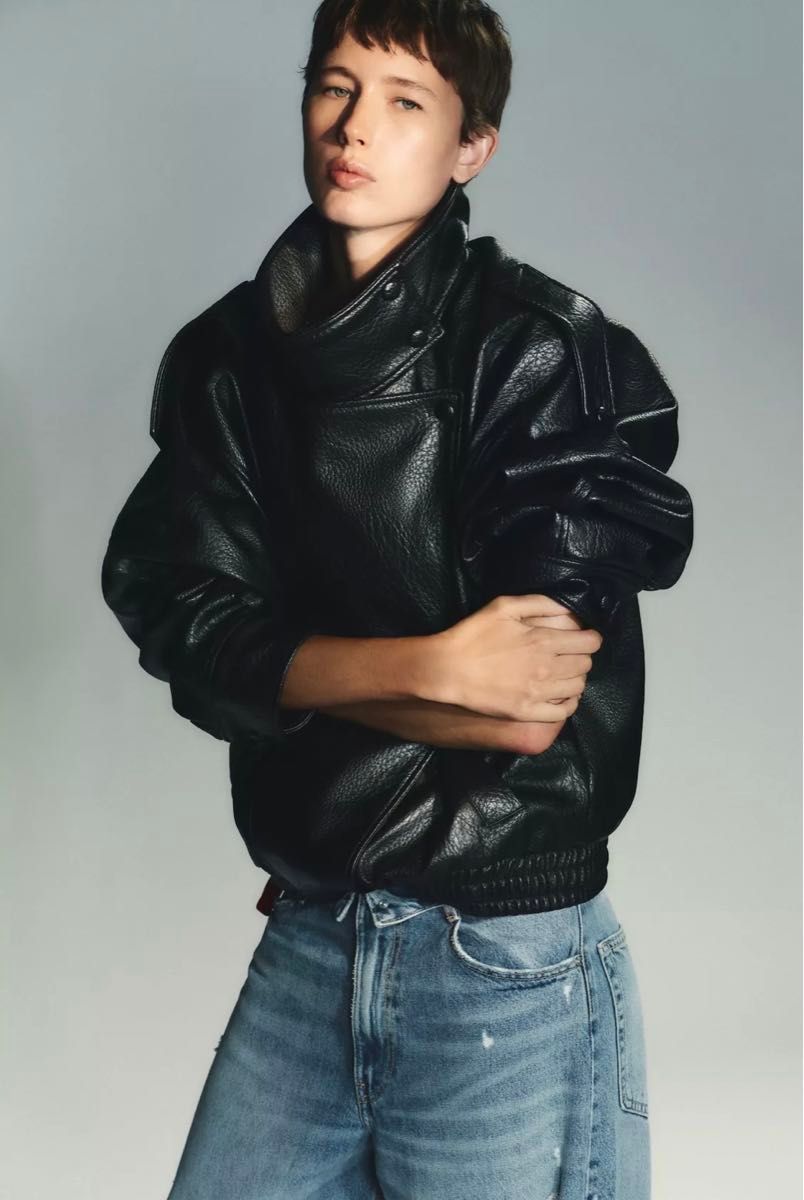 ZARA フェイクレザージャケット S 完売品｜Yahoo!フリマ（旧PayPayフリマ）