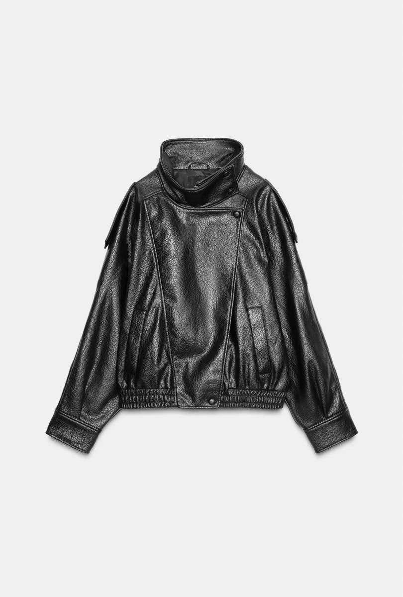 ZARA フェイクレザージャケット S 完売品｜Yahoo!フリマ（旧PayPayフリマ）
