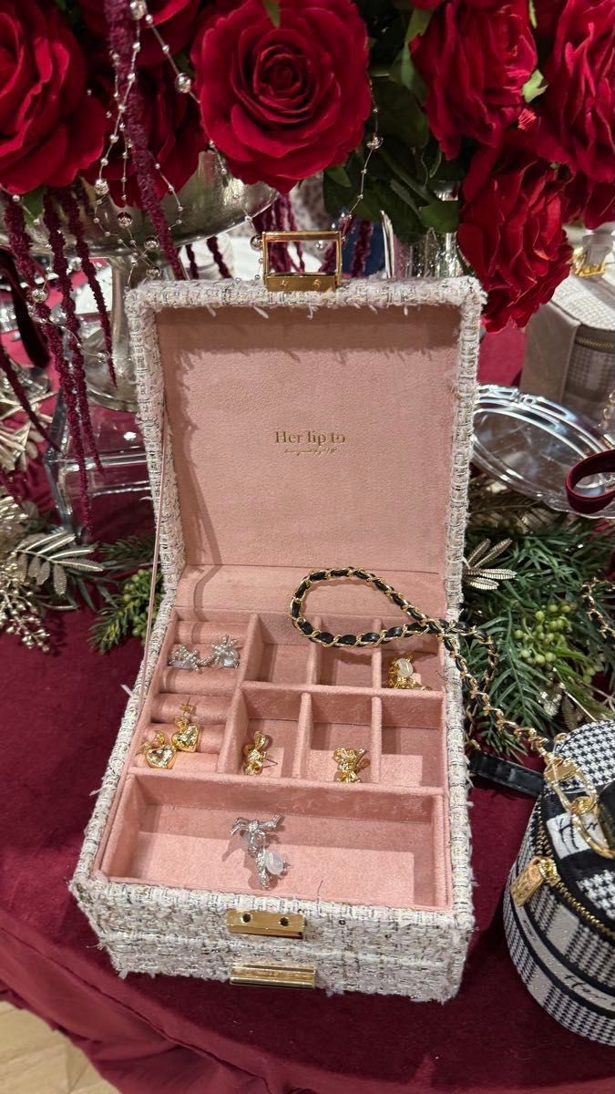herliptoノベルティジュエリーボックスTweed jewelry box｜Yahoo