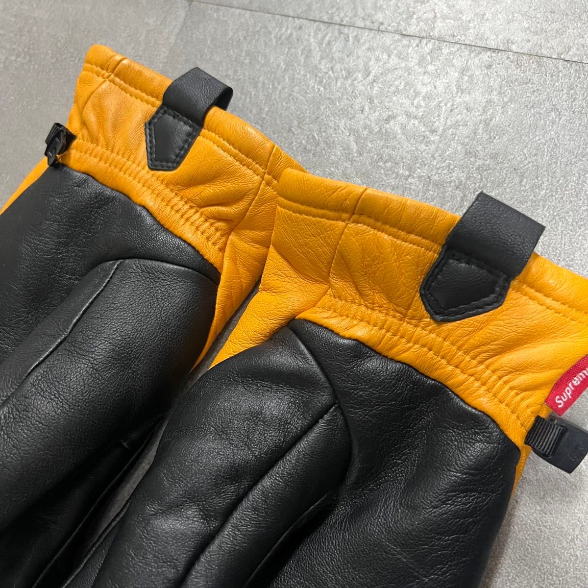 supremeシュプリームノースフェイスコラボレザーグローブ手袋North