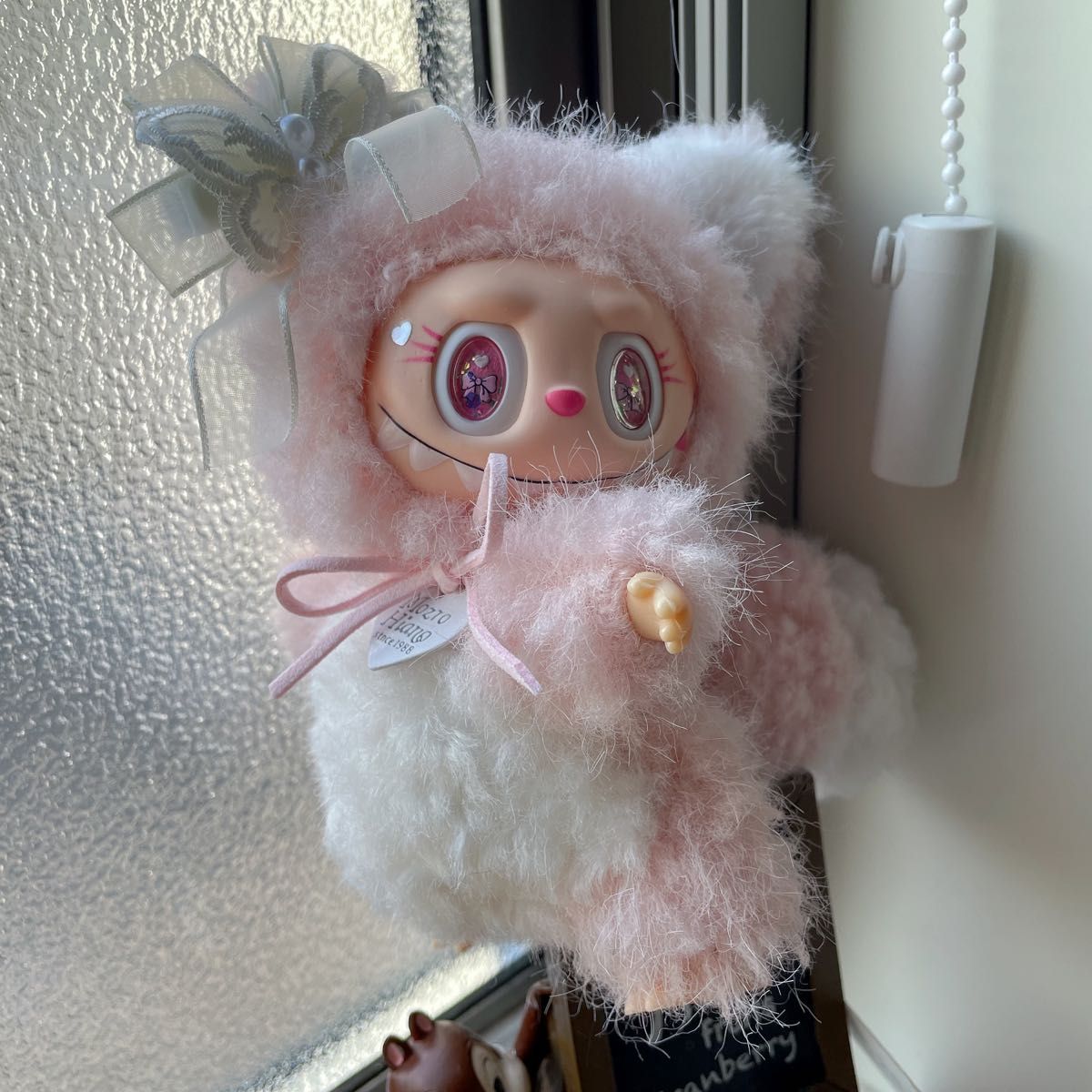 ラブブ ピンク ぬいぐるみ ふわふわ LABUBU ぬいぐるみ マスコット
