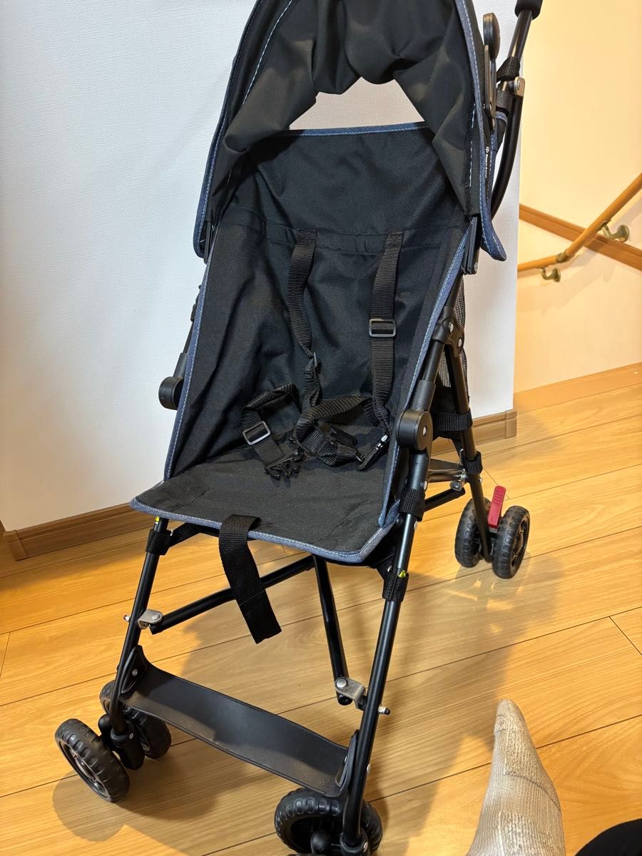 軽量B型ベビーカー バギー ブラック 折りたたみ式｜Yahoo!フリマ（旧