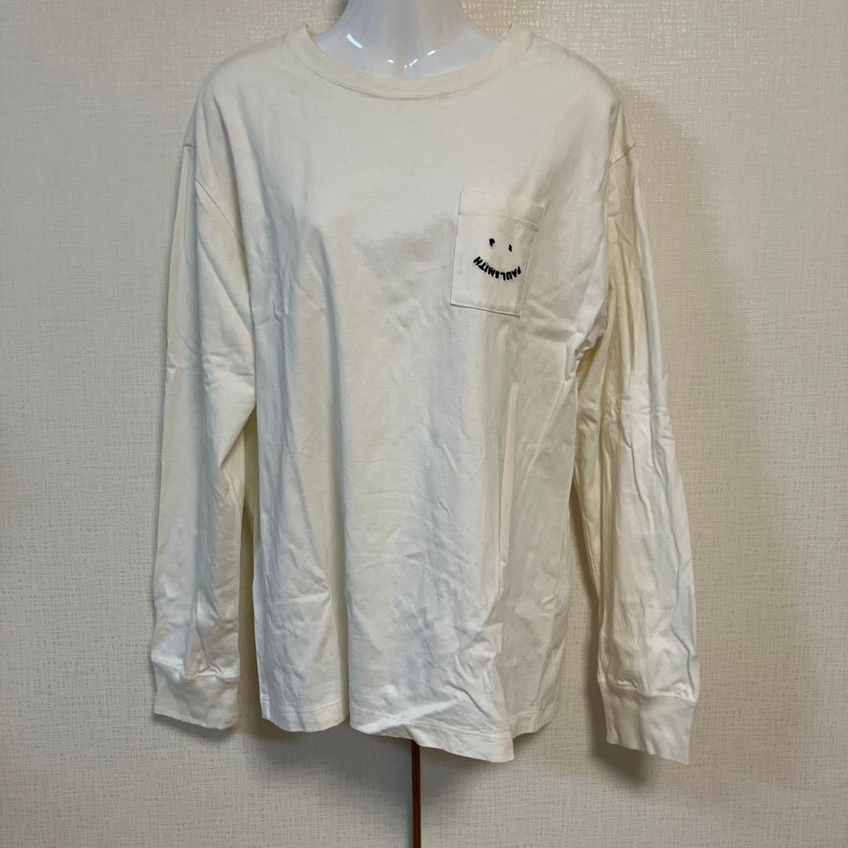 Paul Smith ポールスミス スマイル ロンT 長袖Tシャツ ホワイト L 美品
