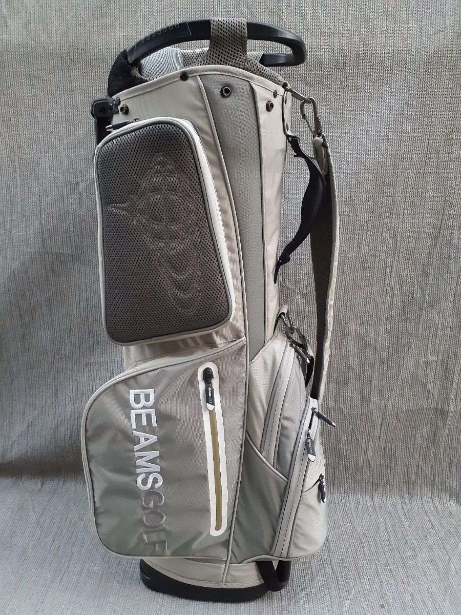BEAMS GOLF ビームスゴルフ スタンド式 キャディバック グレー系