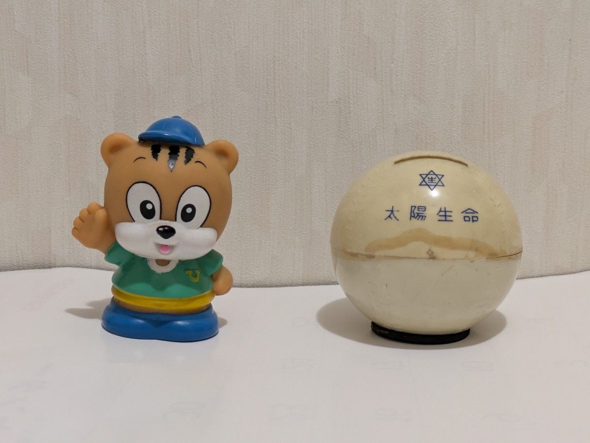 太陽生命 野球ボール 郵便 貯金箱 キャラクター ゆうちゃん ソフビ人形