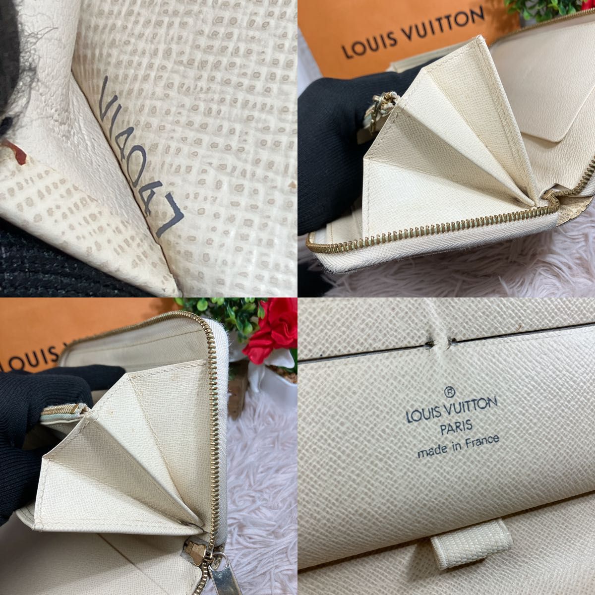 美品 ルイヴィトン 長財布 ダミエ アズール ジッピー オーガナイザー
