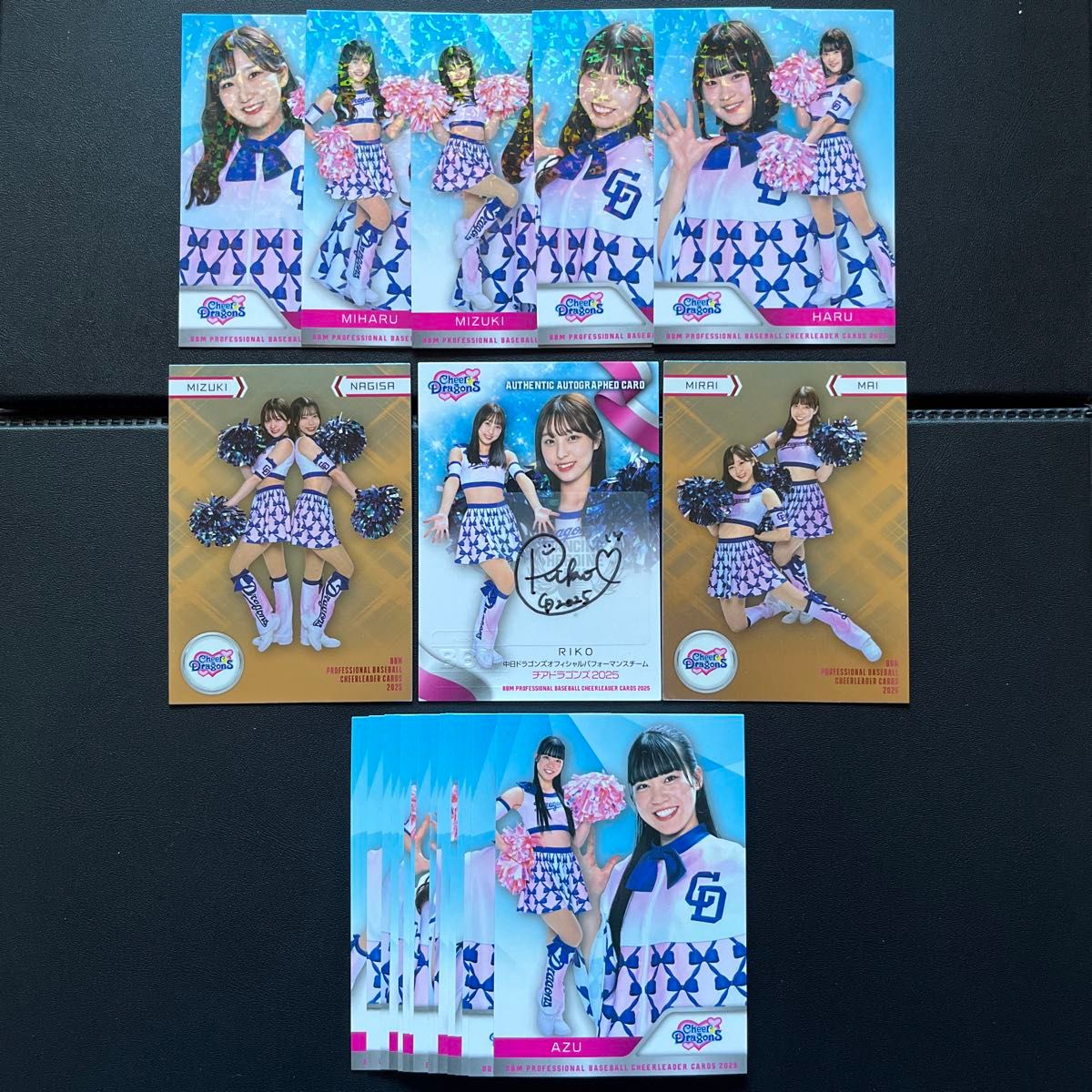 2025 BBM チアリーダー チアドラゴンズ RIKO 直筆サインカード