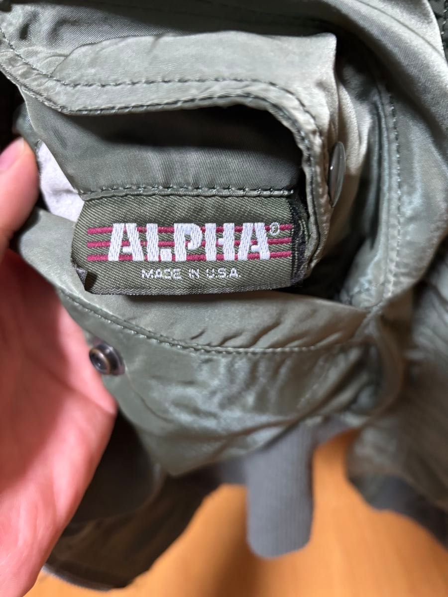 90s USA製 ALPHA アルファ MA-1 フライトジャケット Lサイズ IDEAL