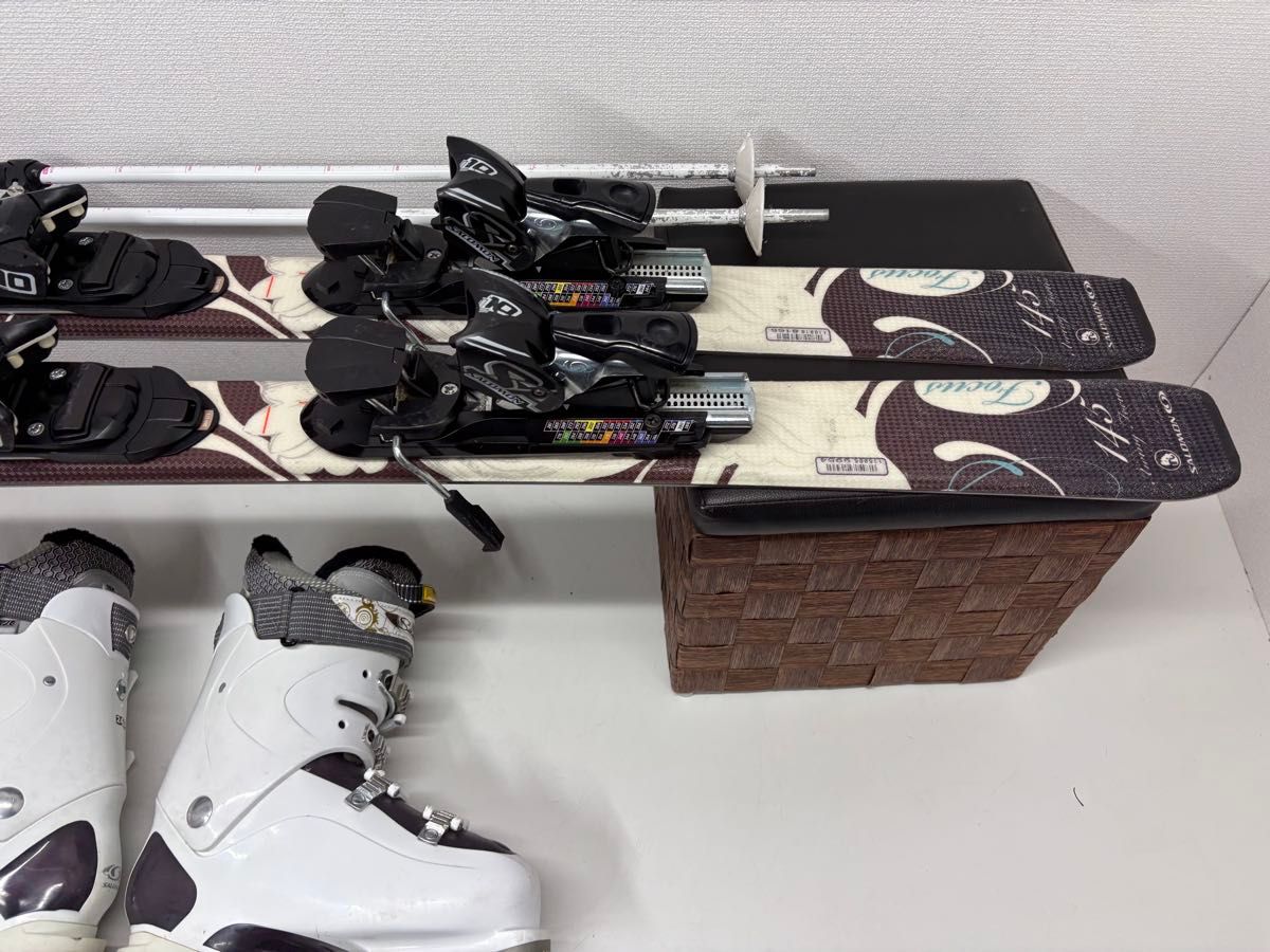SALOMON サロモン Focus レディース 145cm スキー板 カービングスキー