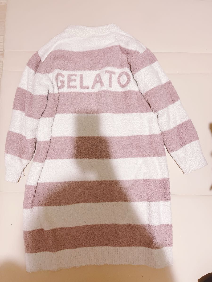 ジェラピケ ジェラートピケ ピンク ルームウェア パジャマ ボーダー