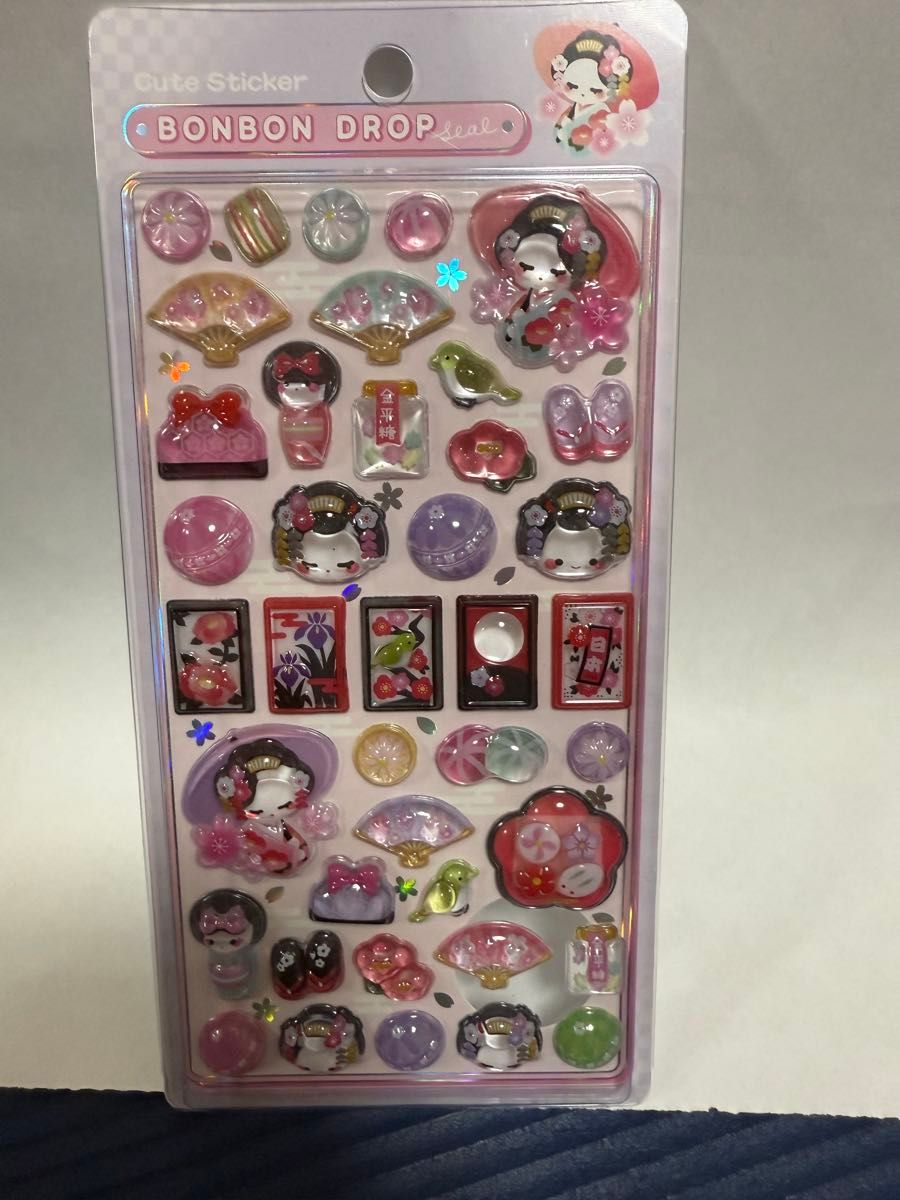 正規品】 新品未使用 ボンボンドロップシール クーリア 和柄 2種類